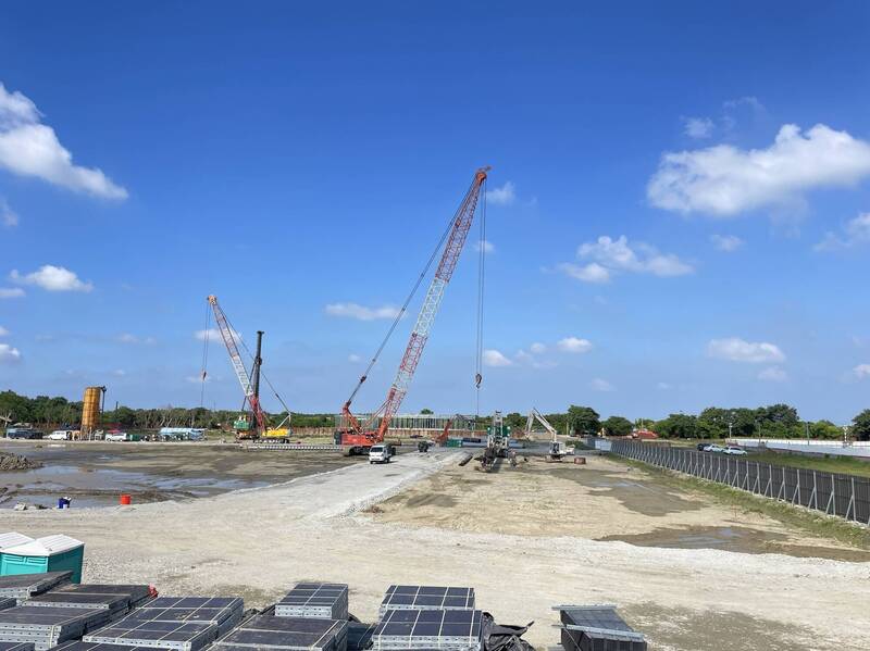 嘉义科学园区污水处理厂新建工程惊传死亡工安意外。(南科管理局提供) 嘉义科学园区污水处理厂新建工程惊传死亡工安意外。(南科管理局提供)