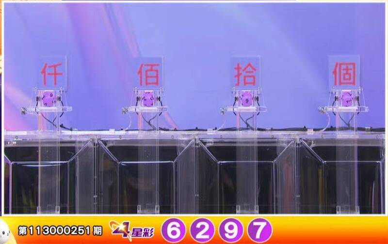4星彩开奖号码。(撷取自三立iNEWS《全民i彩券》) 4星彩开奖号码。(撷取自三立iNEWS《全民i彩券》)