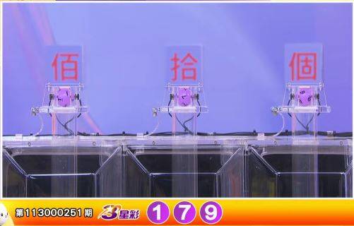 3星彩开奖号码。(撷取自三立iNEWS《全民i彩券》) 3星彩开奖号码。(撷取自三立iNEWS《全民i彩券》)